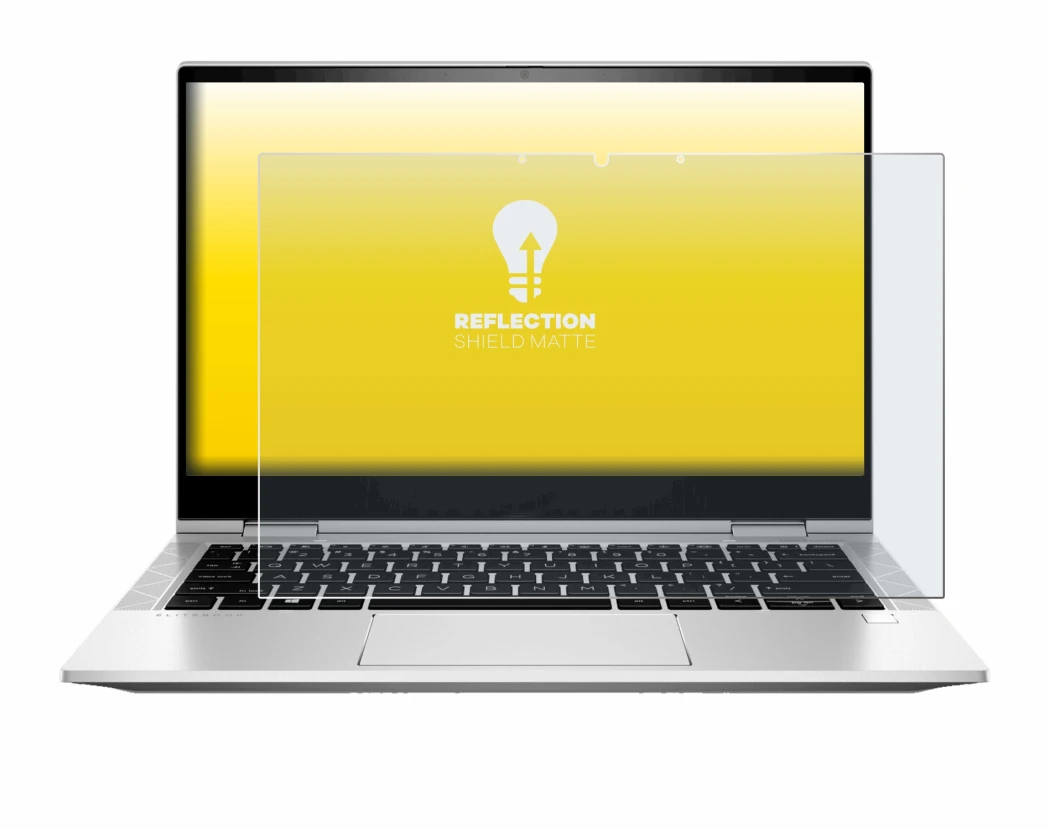 Image of the device HP EliteBook x360 830 G8 with a wide variety of screen protectors.