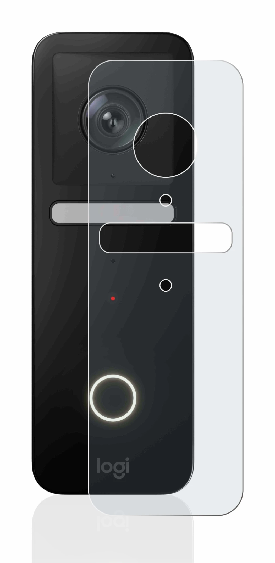 Image of the device Logitech Circle View Doorbell with a wide variety of screen protectors.