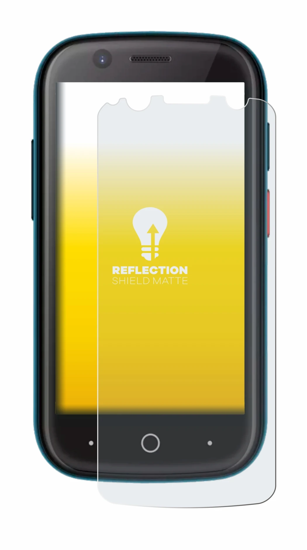 Image of the device Unihertz Jelly 2 with a wide variety of screen protectors.