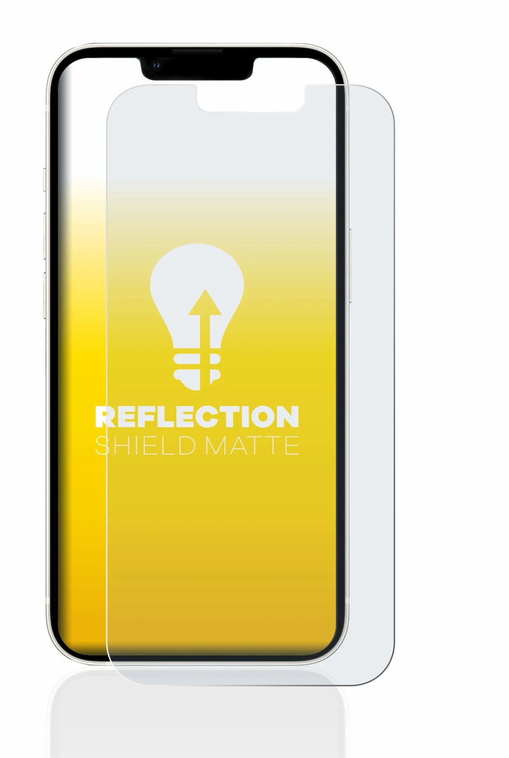 Image of the device Apple iPhone 13 with a wide variety of screen protectors.