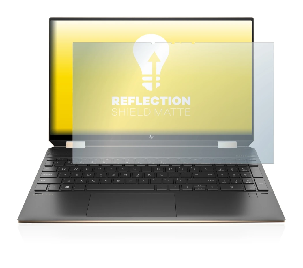 Image of the device HP Spectre x360 (15-eb) (359.9 mm x 226.4 mm) with a wide variety of screen protectors.