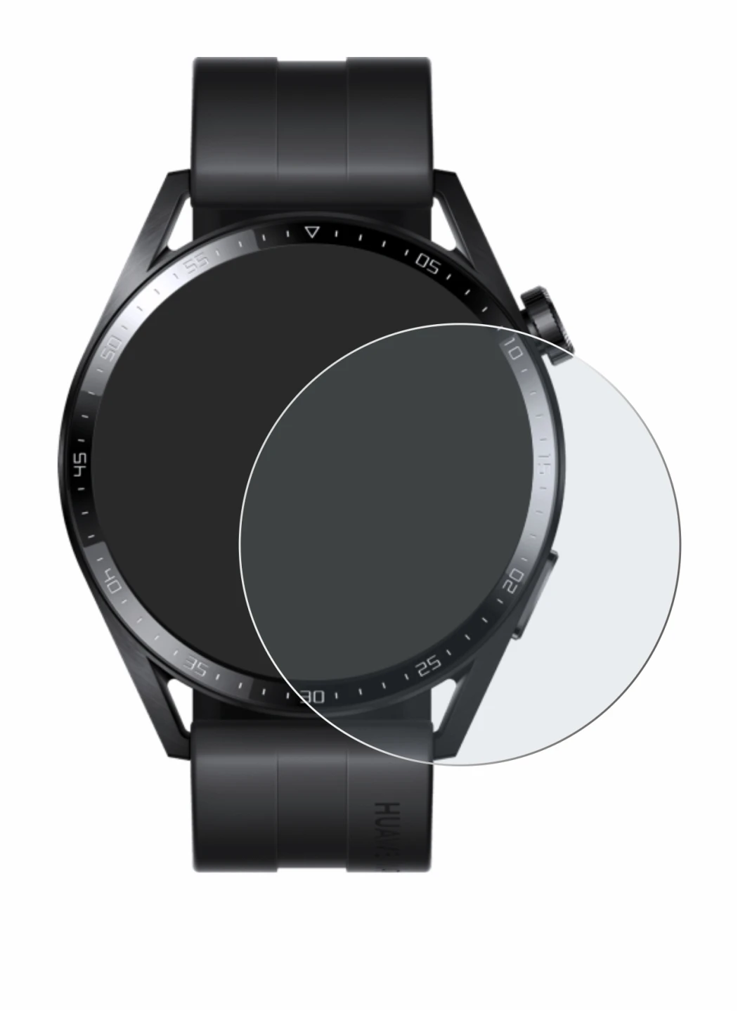 Image of the device Huawei Watch GT 3 (46 mm) with a wide variety of screen protectors.