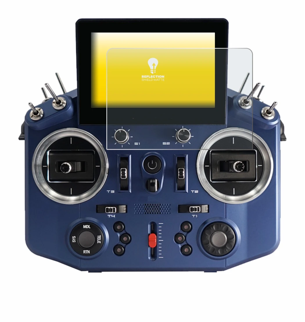 Image of the device FrSky Horus X20 with a wide variety of screen protectors.