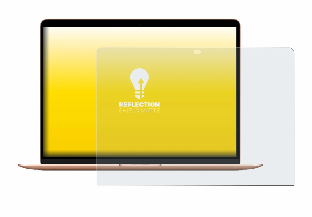 Image of the device Apple MacBook Air M1 2020 with a wide variety of screen protectors.