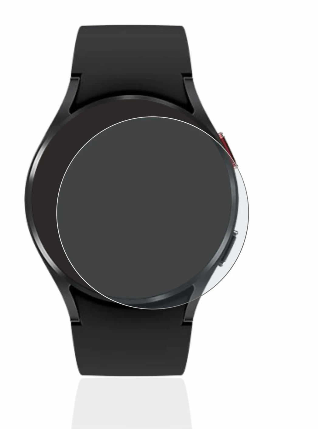 Image of the device Samsung Galaxy Watch 4 (40mm) with a wide variety of screen protectors.