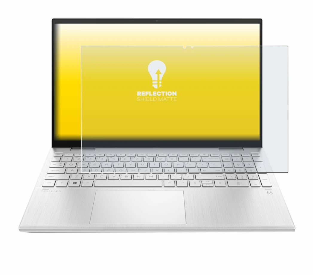 Image of the device HP Pavilion x360 (15-erX) with a wide variety of screen protectors.