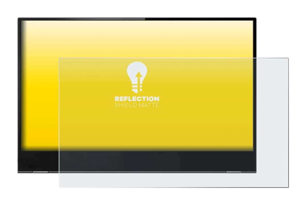 Image of the device Lenovo ThinkVision M14t with a wide variety of screen protectors.
