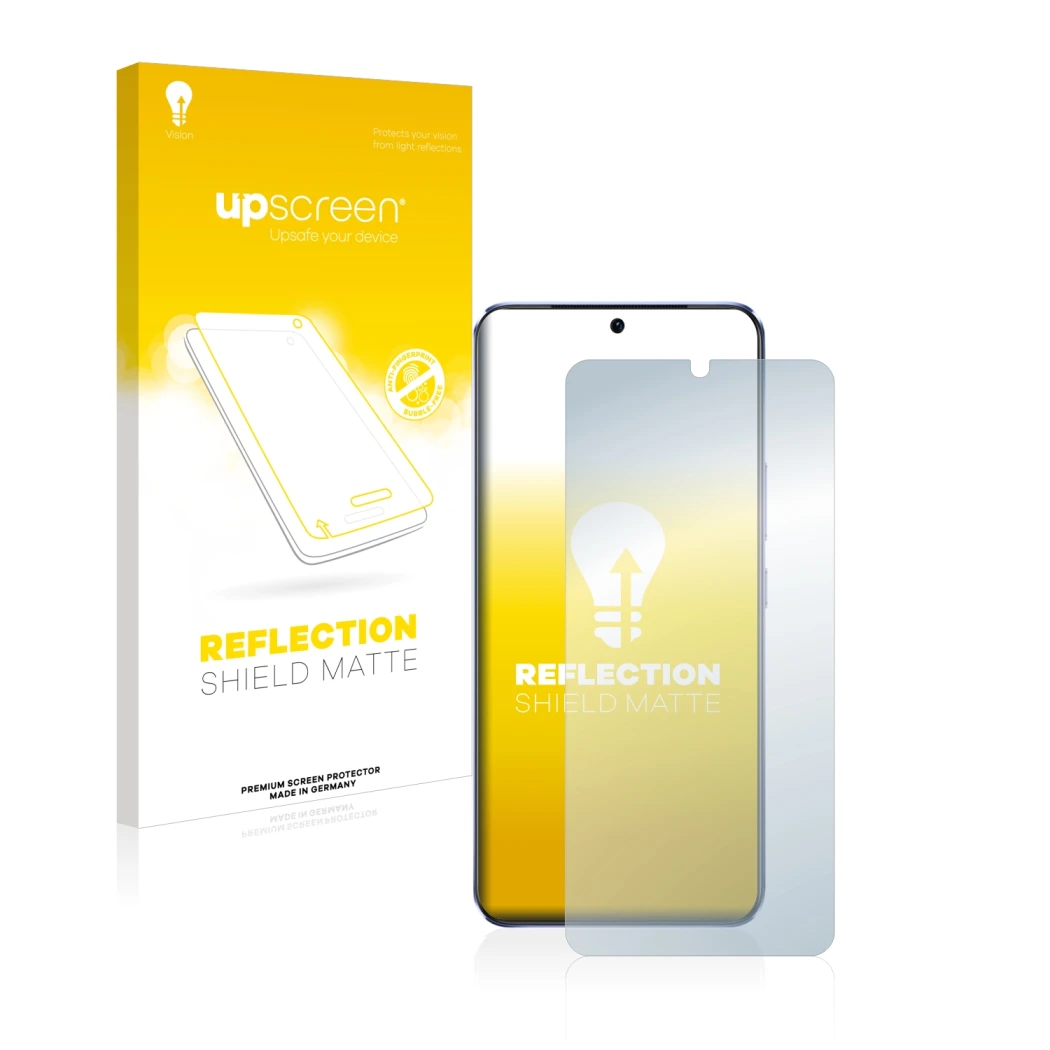 Front side of a product packaging with the brand logo upscreen. Next to it is the device Vivo V21 5G shown with the correspond