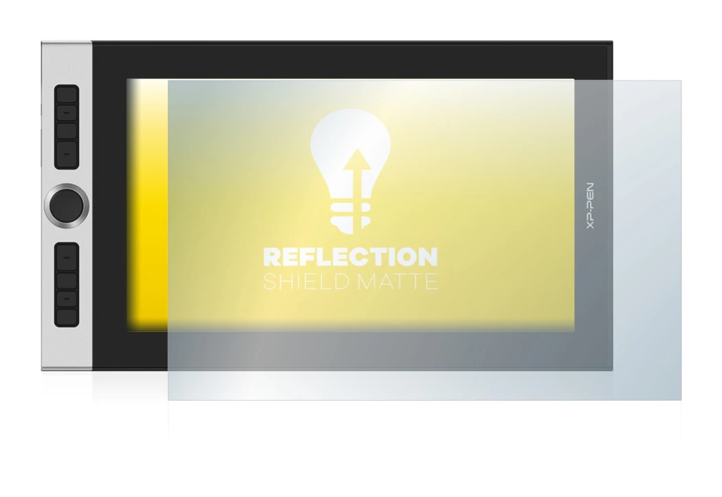 Image of the device XP-Pen Innovator 16 with a wide variety of screen protectors.