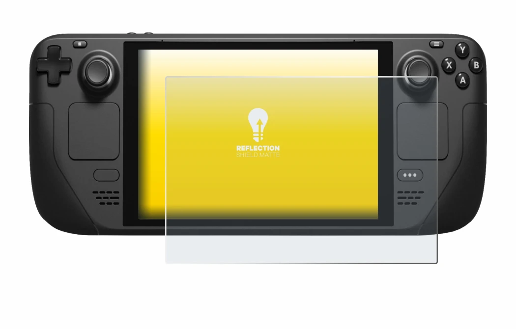 Image of the device Valve Steam Deck with a wide variety of screen protectors.