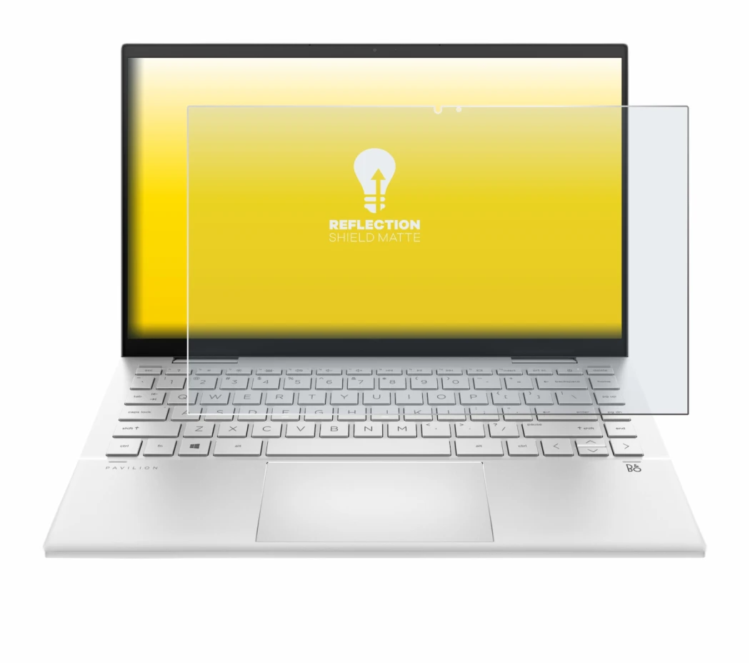 Image of the device HP Pavilion x360 (14-dyX) with a wide variety of screen protectors.