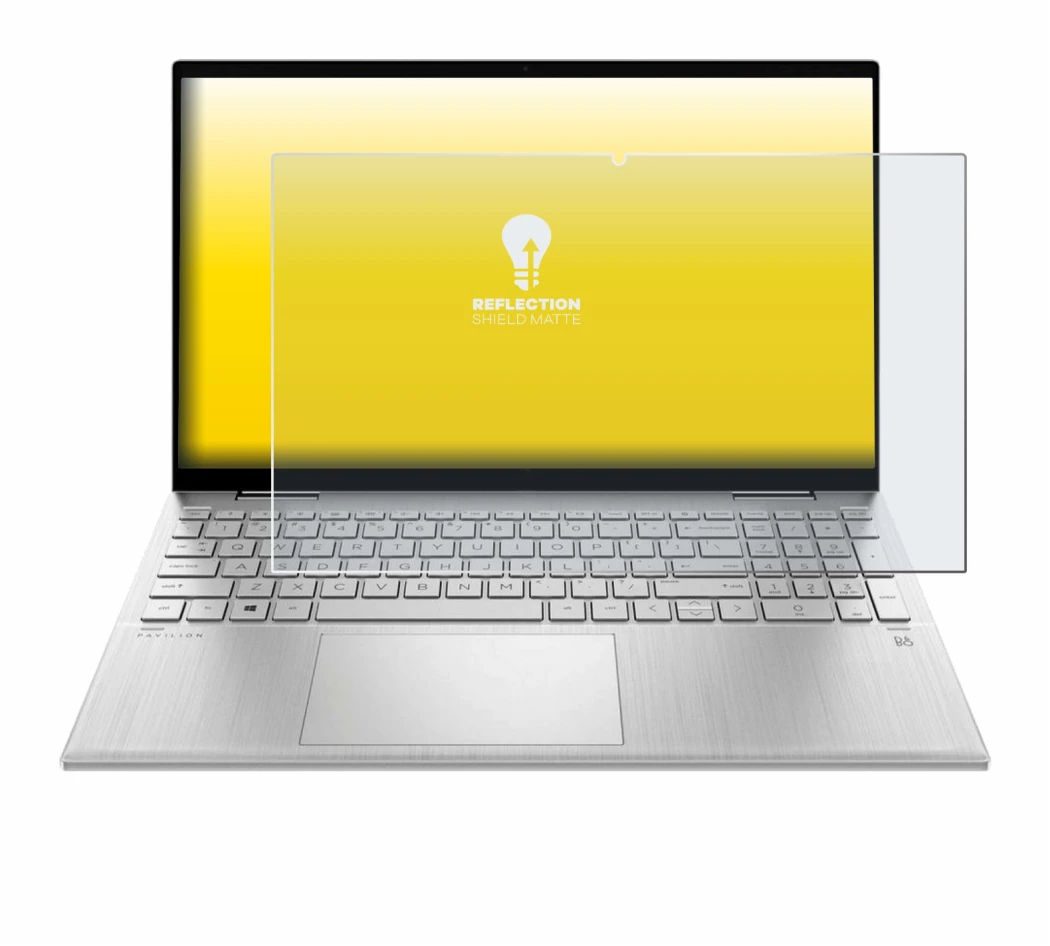 Image of the device HP Pavilion x360 Convertible 15-erX with a wide variety of screen protectors.
