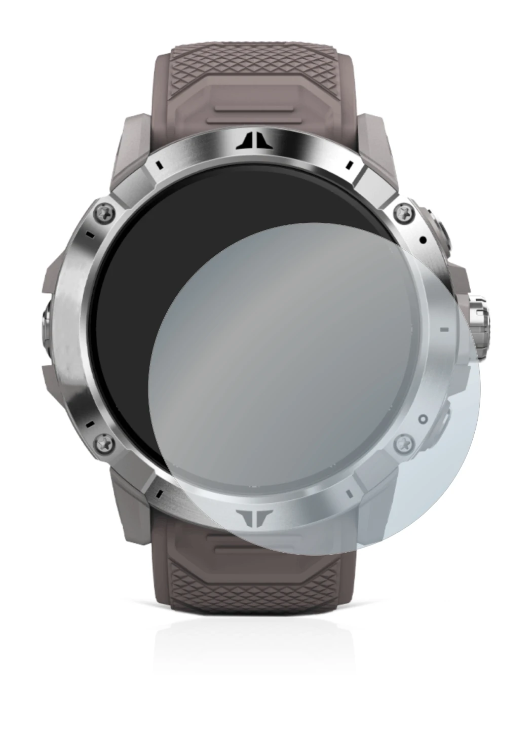 Image of the device Coros Vertix 2 with a wide variety of screen protectors.