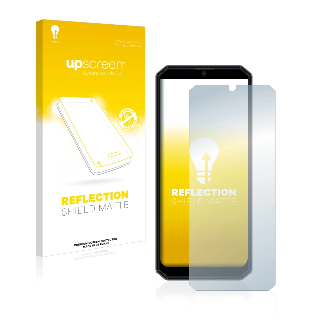 Front side of a product packaging with the brand logo upscreen. Next to it is the device Oukitel K15 Plus shown with the corre