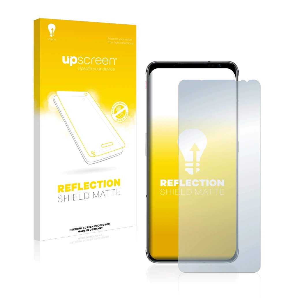Front side of a product packaging with the brand logo upscreen. Next to it is the device ZTE Nubia Red Magic 6s Pro shown with