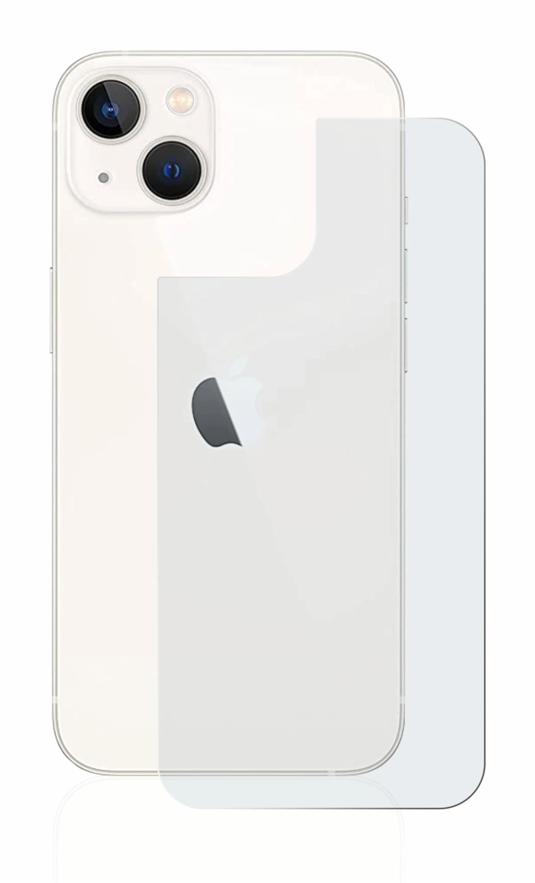 Image of the device Apple iPhone 13 (Back) with a wide variety of screen protectors.