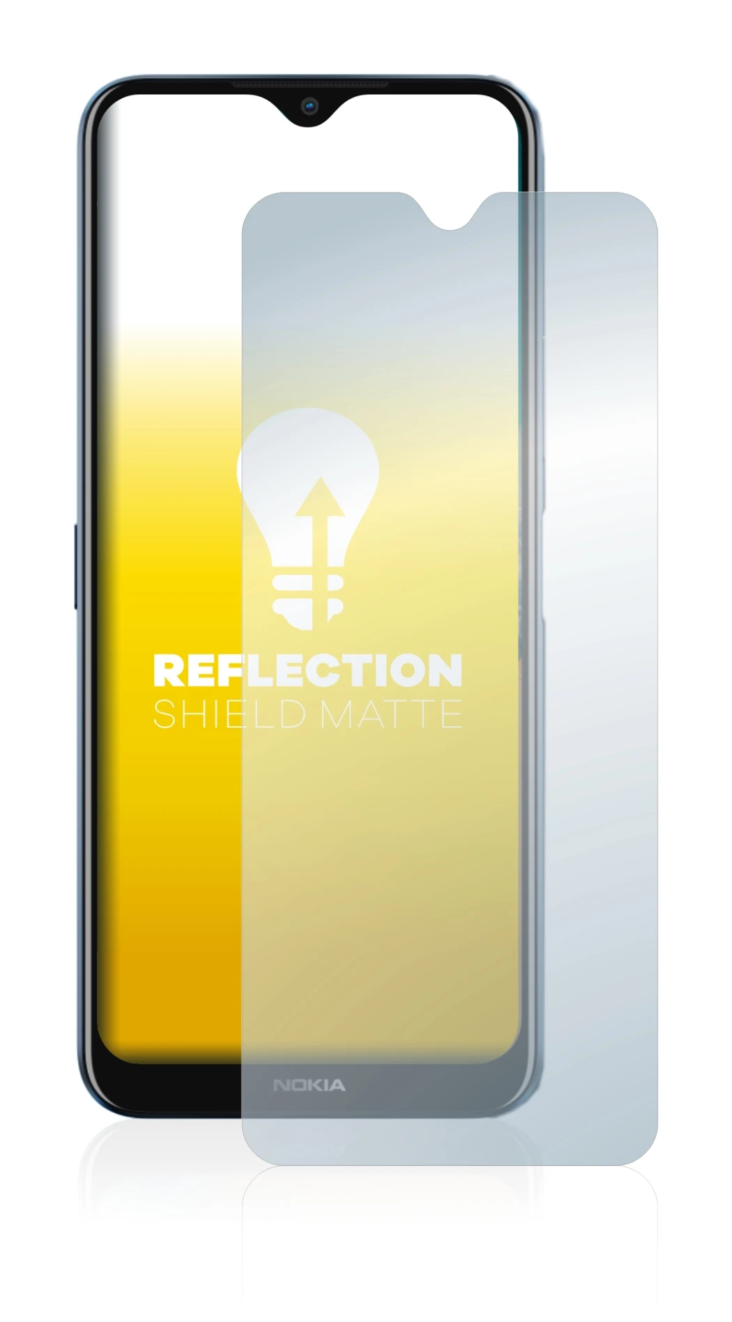 Image of the device Nokia G50 with a wide variety of screen protectors.