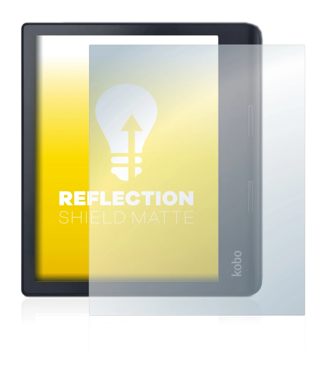 Image of the device Kobo Sage with a wide variety of screen protectors.