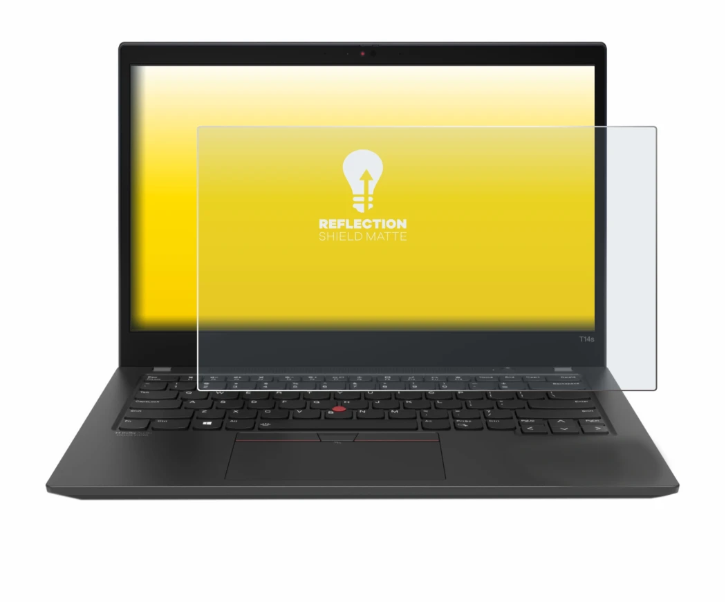 Image of the device Lenovo ThinkPad T14s Gen 2 with a wide variety of screen protectors.