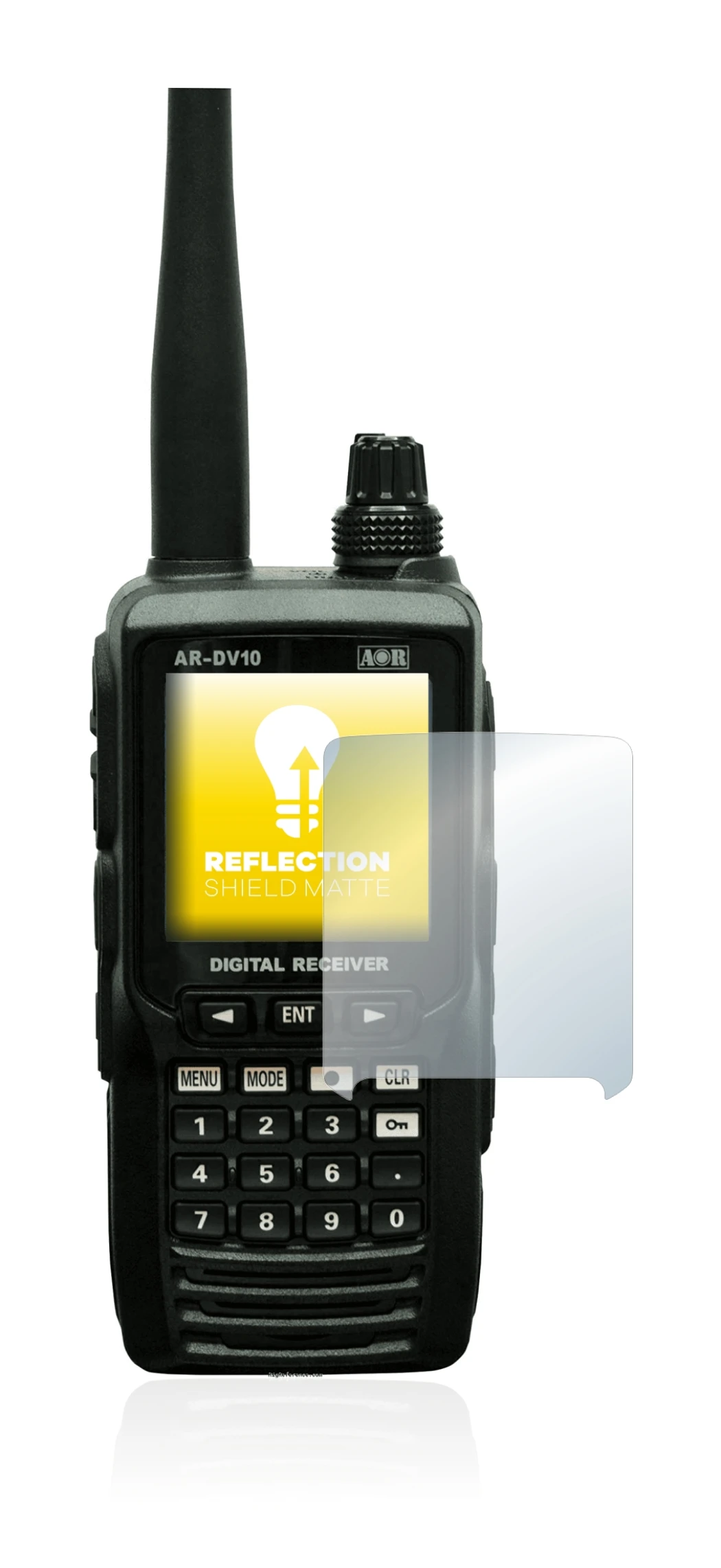 Image of the device Aor AR-DV10 with a wide variety of screen protectors.