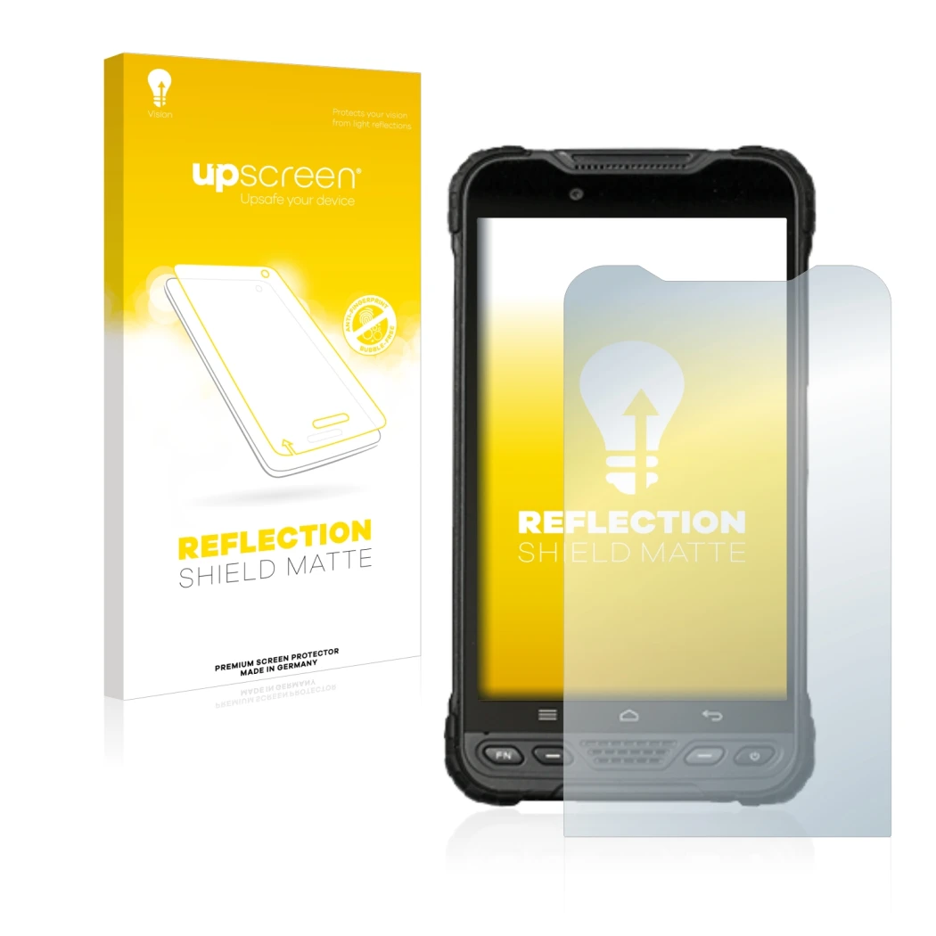 Front side of a product packaging with the brand logo upscreen. Next to it is the device UniStrong UT12P shown with the corres