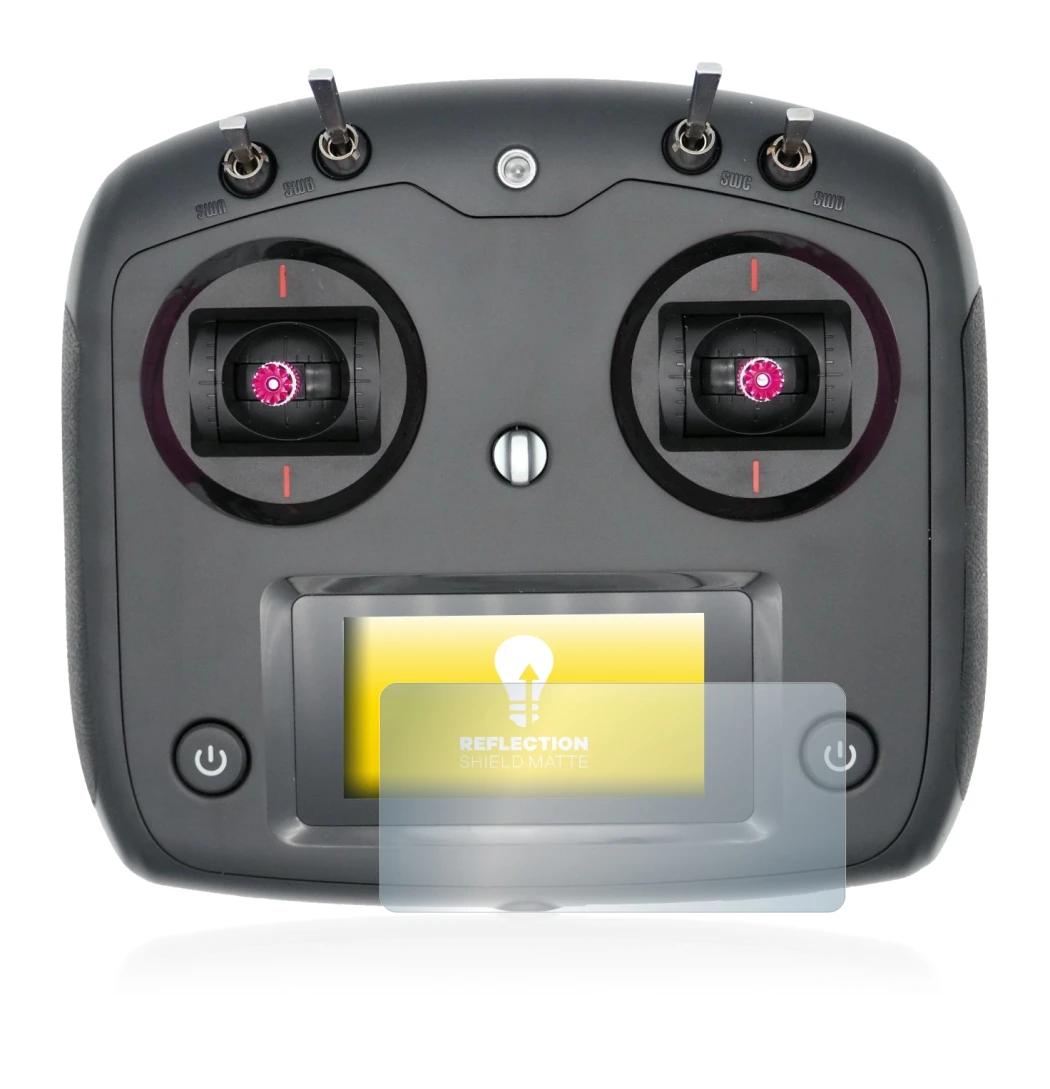 Image of the device FlySky FS-i6S with a wide variety of screen protectors.