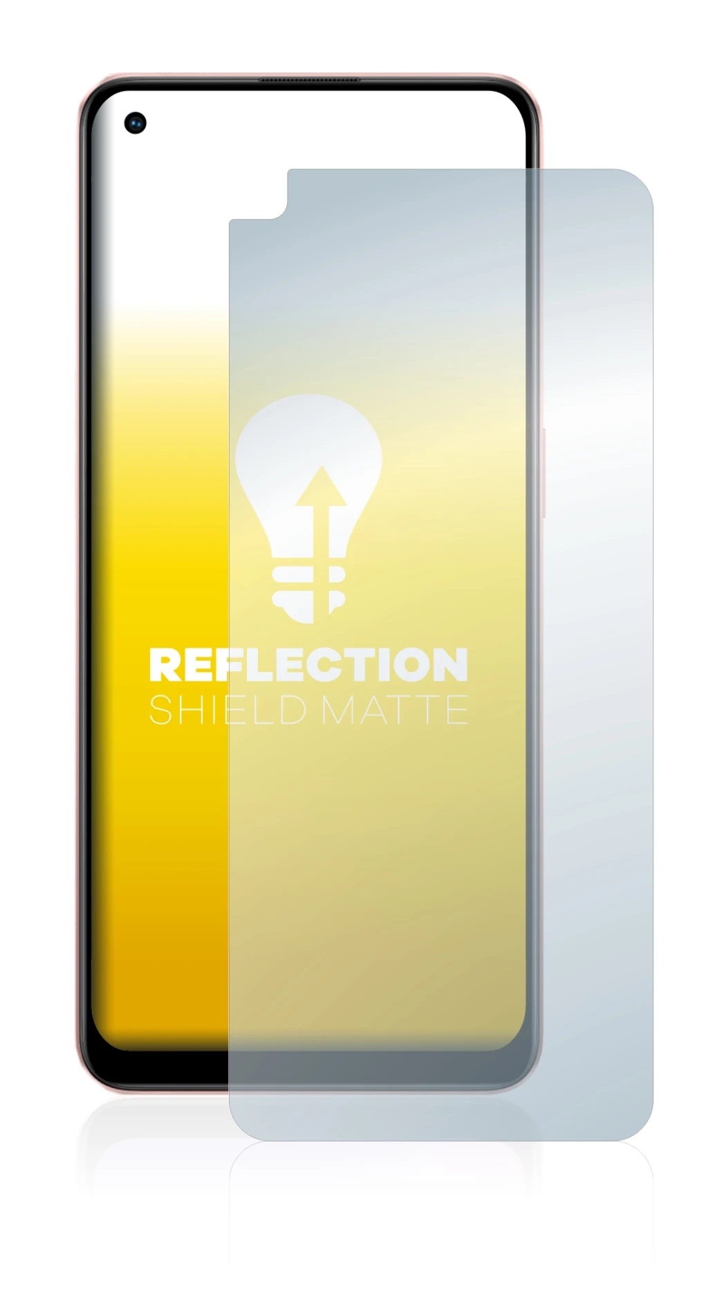 Image of the device Oppo A96 with a wide variety of screen protectors.