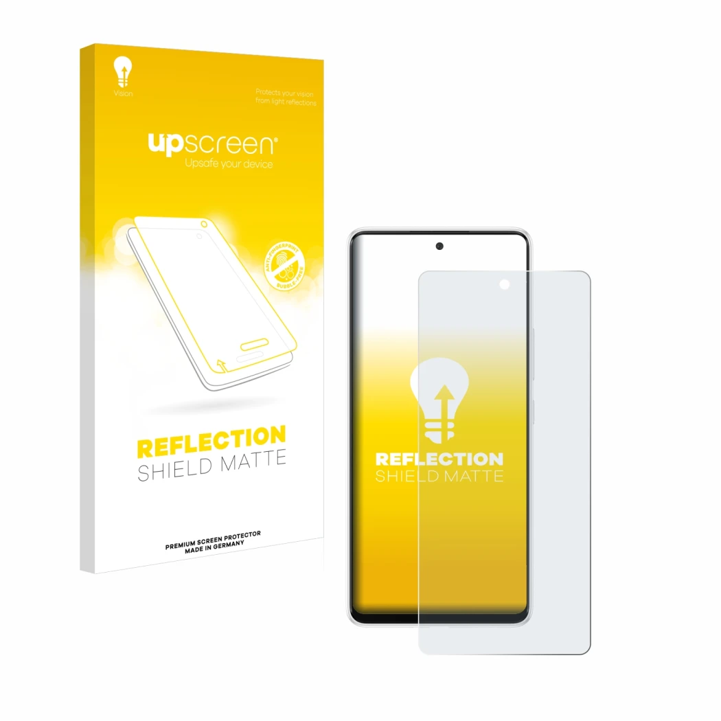 Front side of a product packaging with the brand logo upscreen. Next to it is the device Samsung Galaxy A53 5G shown with the 
