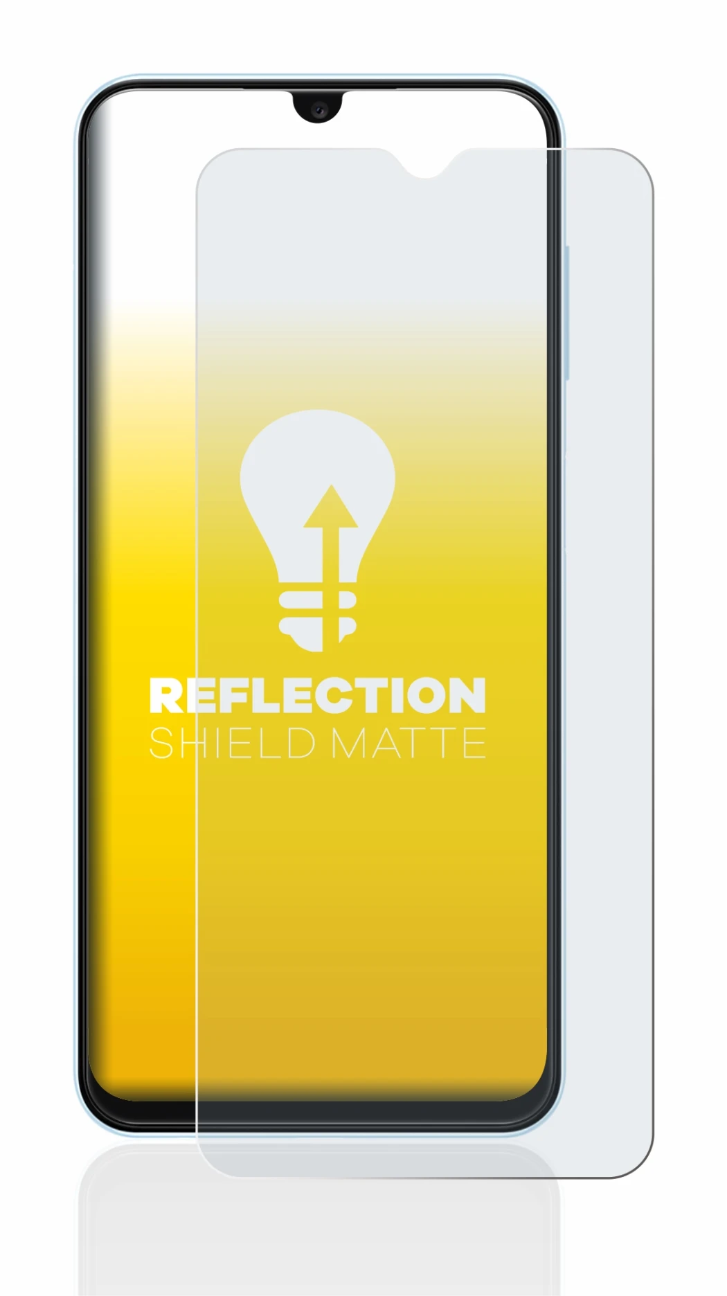 Image of the device Samsung Galaxy A13 with a wide variety of screen protectors.