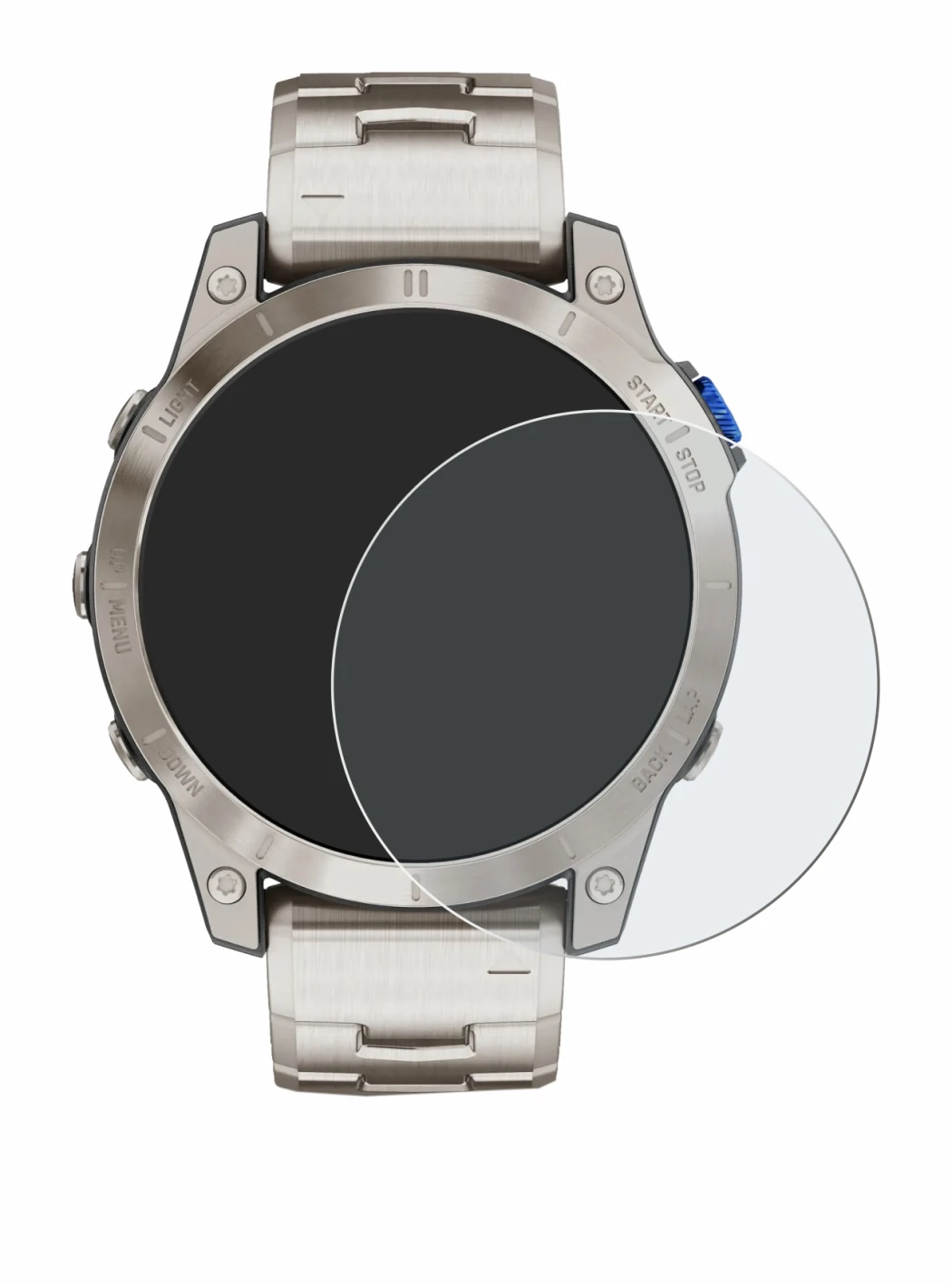 Image of the device Garmin D2 Mach 1 with a wide variety of screen protectors.