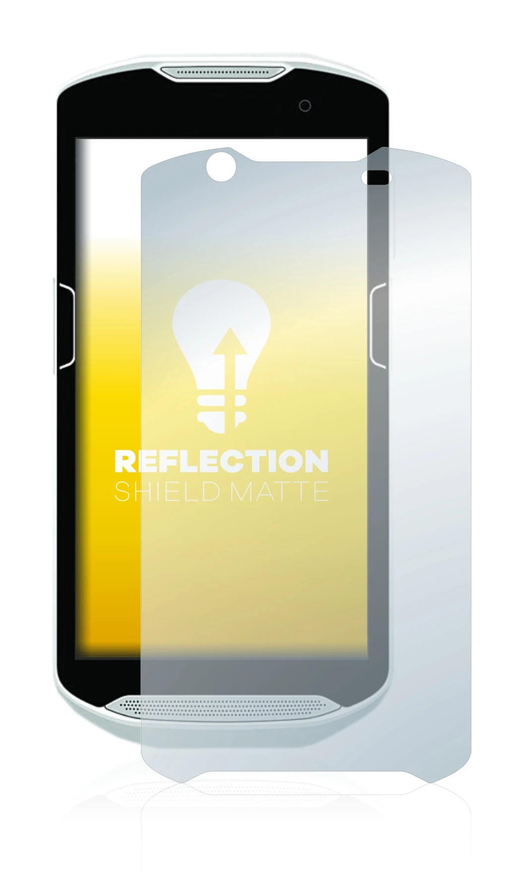 Image of the device Zebra TC52 with a wide variety of screen protectors.