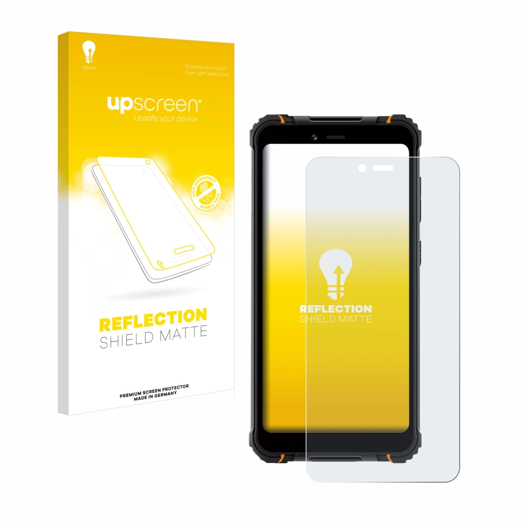 Front side of a product packaging with the brand logo upscreen. Next to it is the device Hotwav T5 Pro shown with the correspo