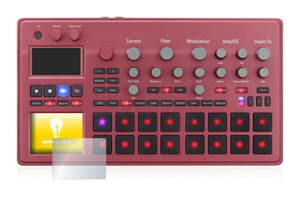 Image of the device KORG electribe Sampler with a wide variety of screen protectors.