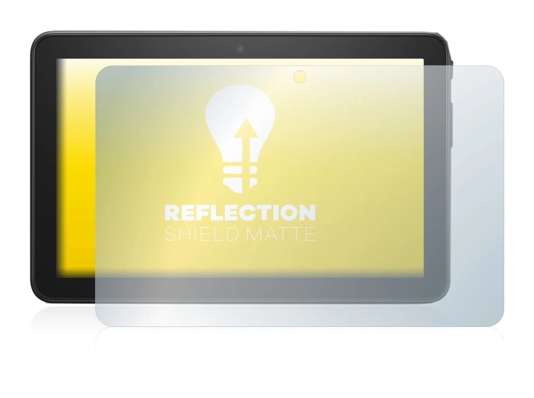 Image of the device Amazon Fire 7 2022 with a wide variety of screen protectors.