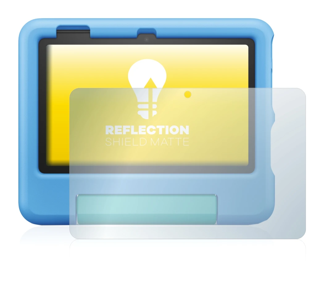 Image of the device Amazon Fire 7 Kids 2022 with a wide variety of screen protectors.