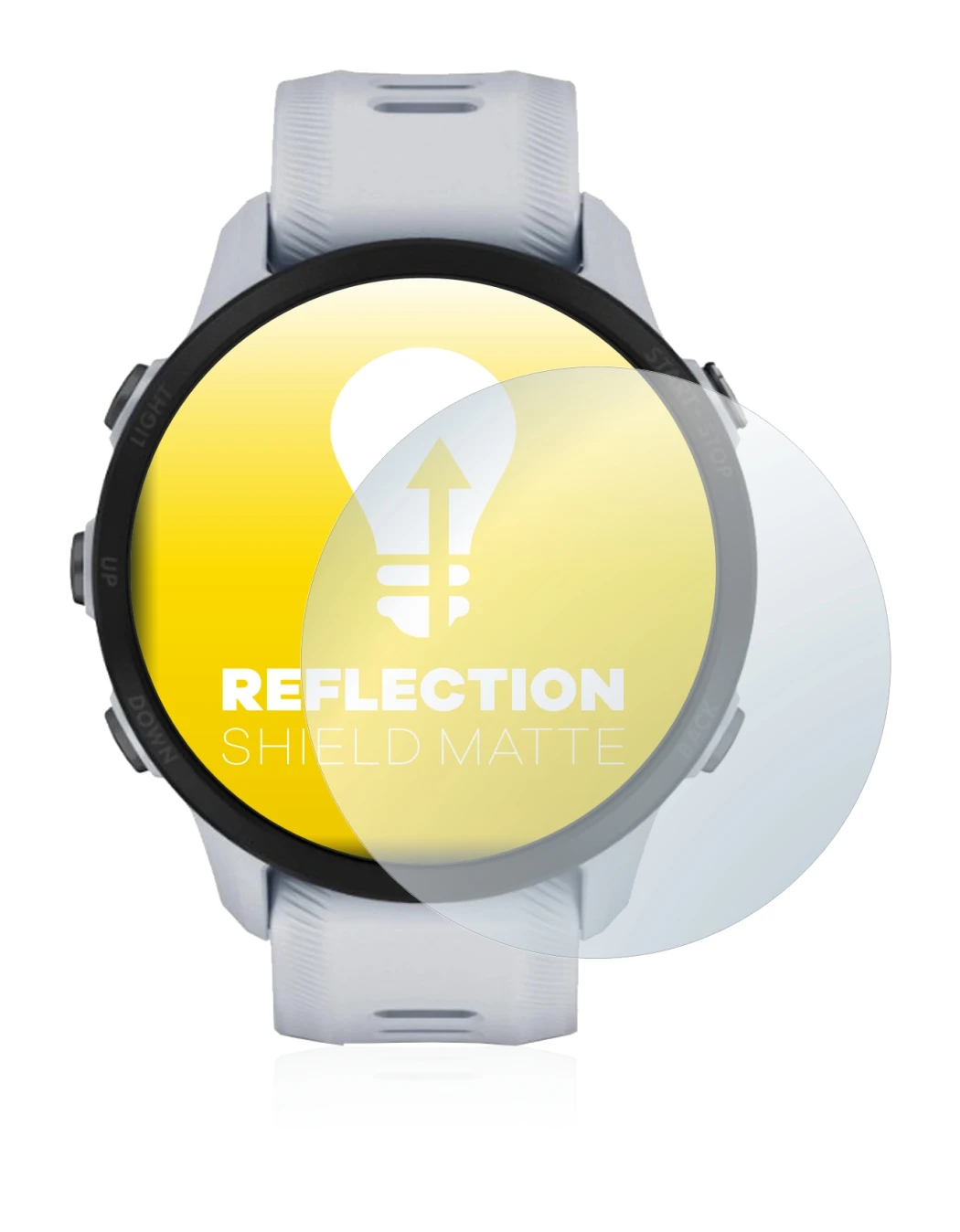 Image of the device Garmin Forerunner 955 with a wide variety of screen protectors.