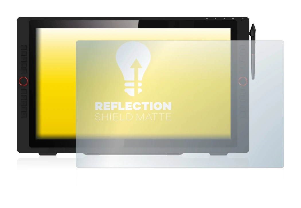 Image of the device XP-Pen Artist 24 Pro with a wide variety of screen protectors.
