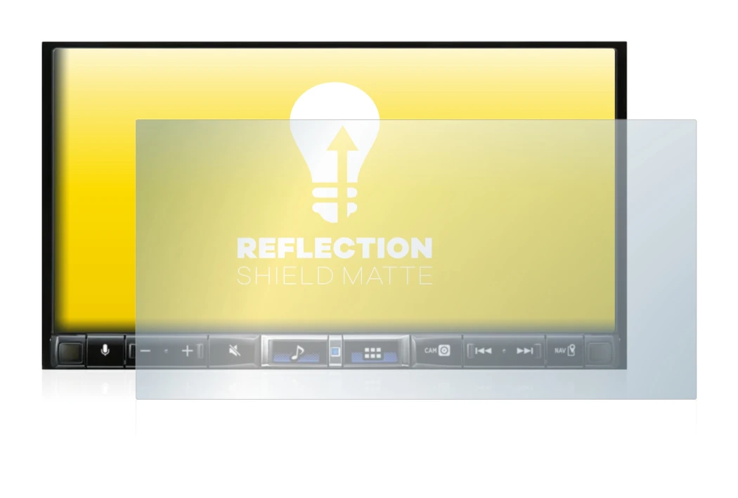 Image of the device Alpine iLX-705D with a wide variety of screen protectors.