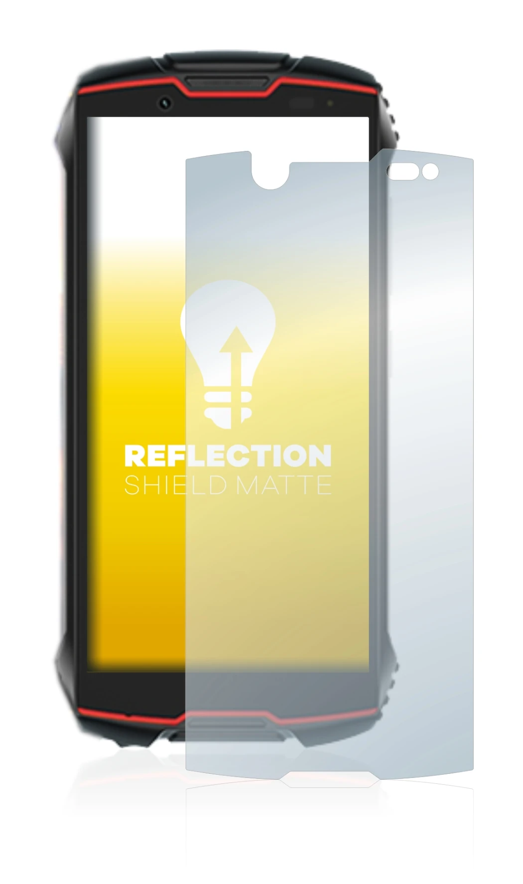 Image of the device Cubot King Kong Mini 2 Pro with a wide variety of screen protectors.