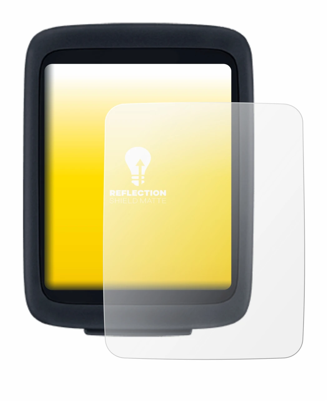 Image of the device Sigma BC 10.0 WL with a wide variety of screen protectors.