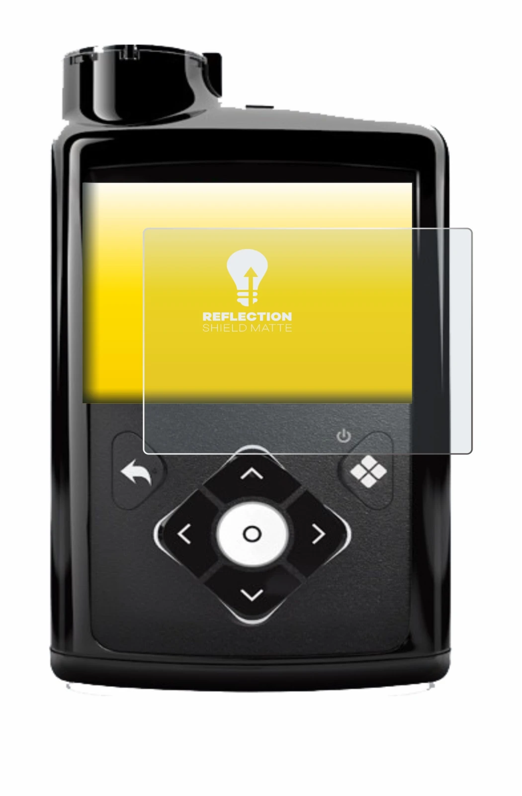 Image of the device Medtronic Minimed 780G with a wide variety of screen protectors.