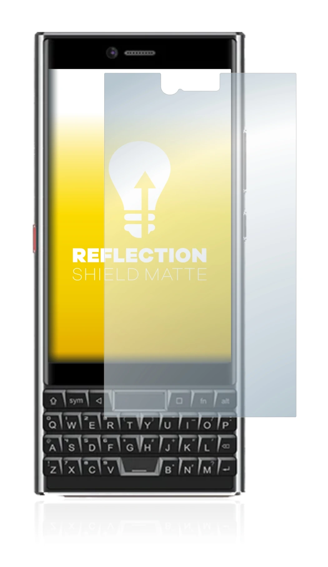 Image of the device Unihertz Titan Slim with a wide variety of screen protectors.