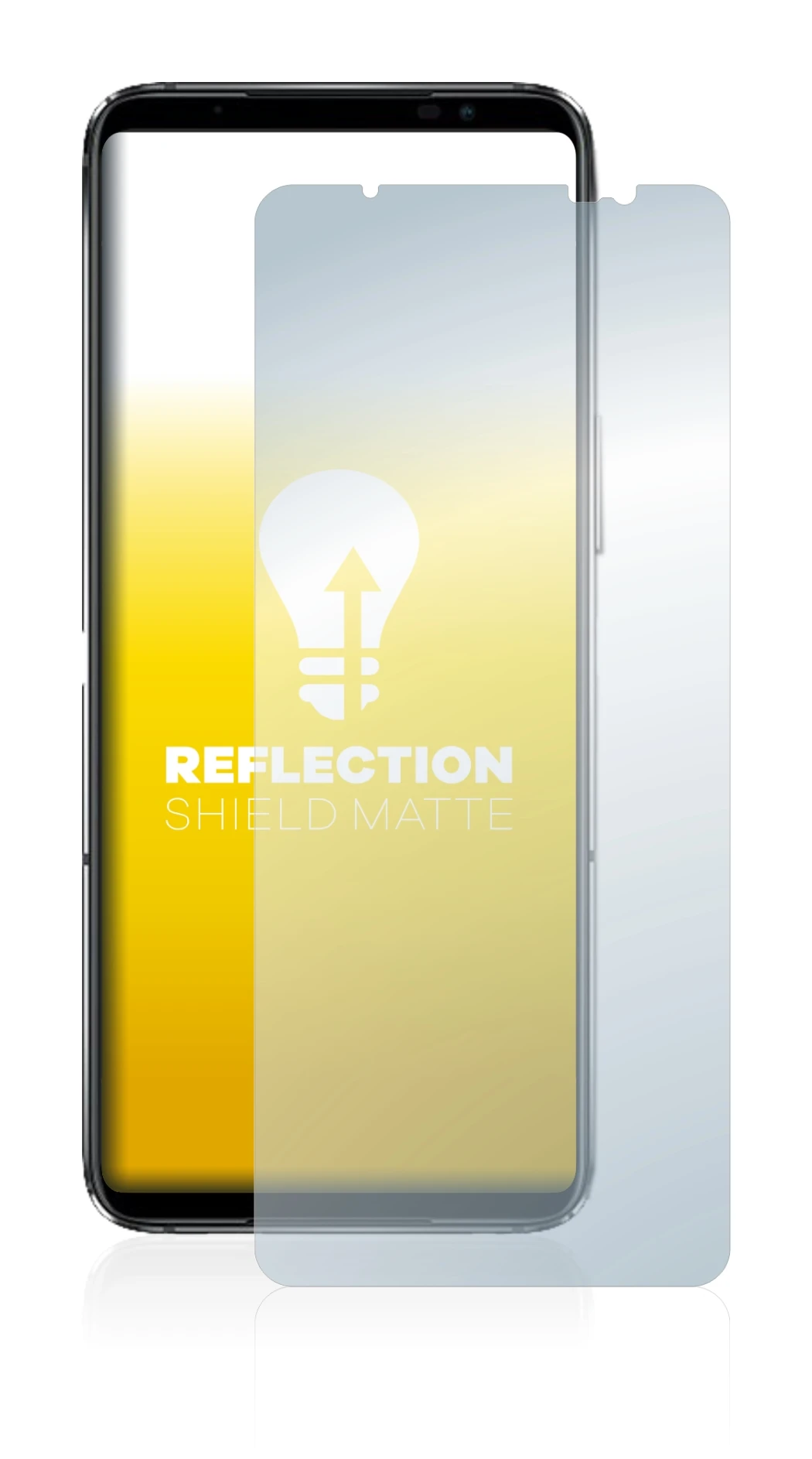 Image of the device ASUS ROG Phone 6D Ultimate with a wide variety of screen protectors.