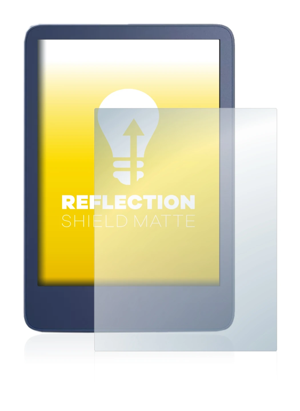 Image of the device Amazon Kindle Reader 2022 with a wide variety of screen protectors.