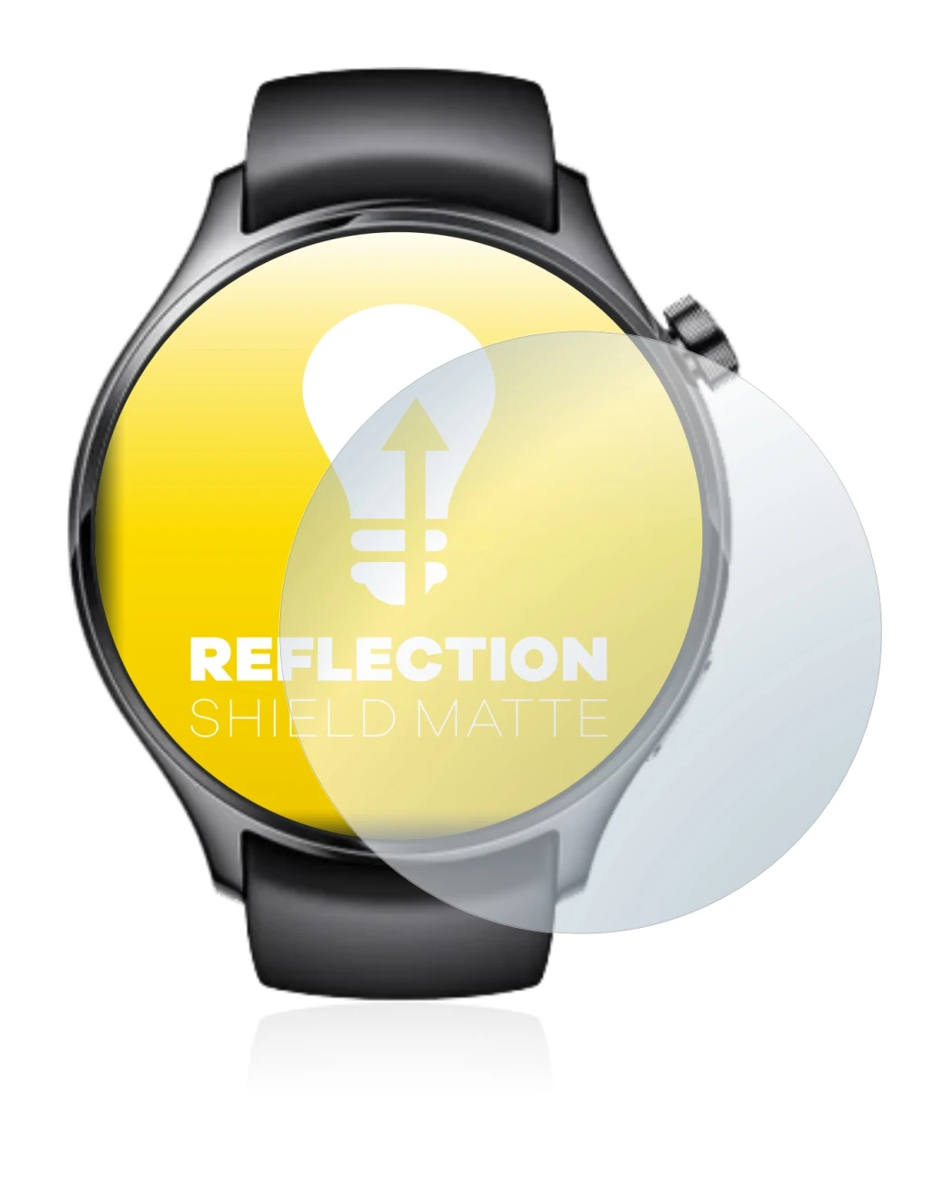 Image of the device Xiaomi Watch S1 Pro with a wide variety of screen protectors.
