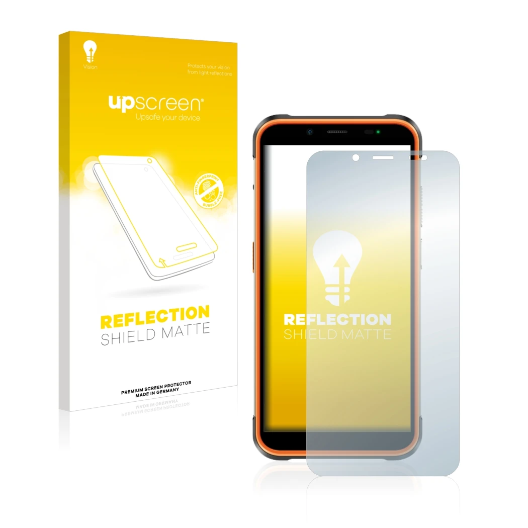 Front side of a product packaging with the brand logo upscreen. Next to it is the device Ulefone Power Armor 16 Pro shown with