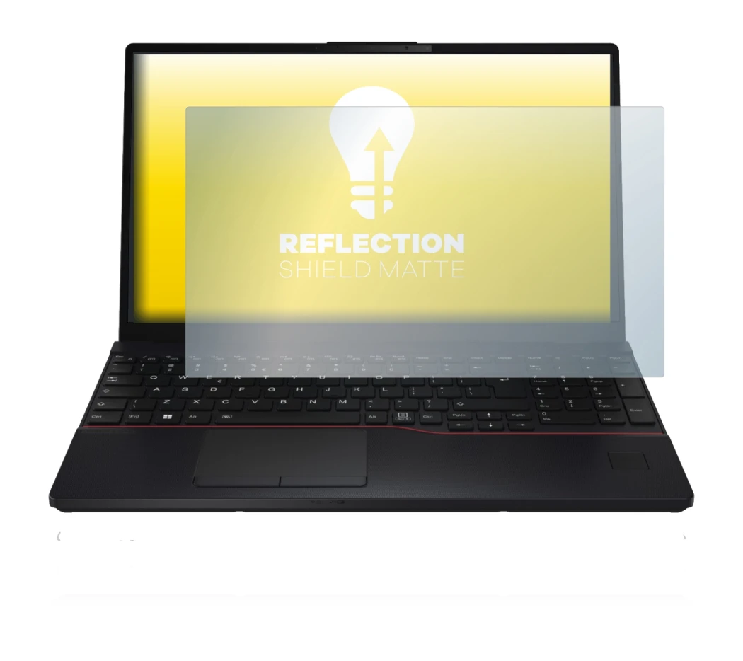 Image of the device Fujitsu Lifebook E5512 with a wide variety of screen protectors.