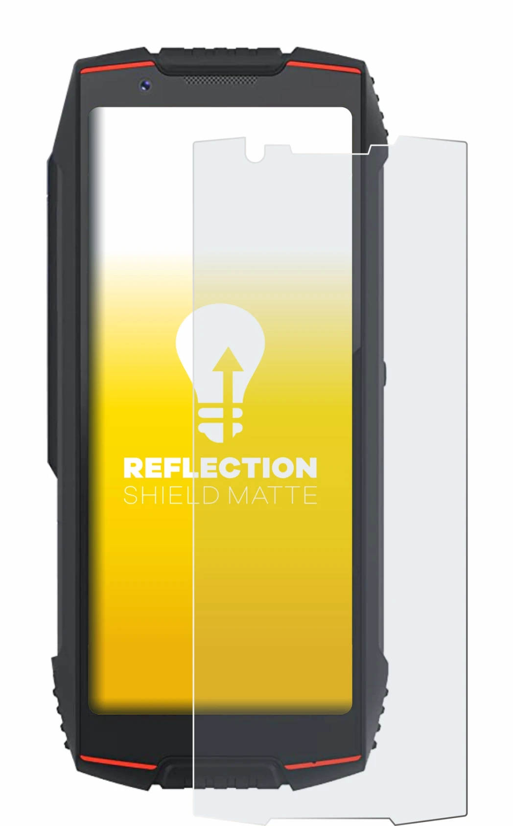 Image of the device Cubot King Kong Mini 3 with a wide variety of screen protectors.