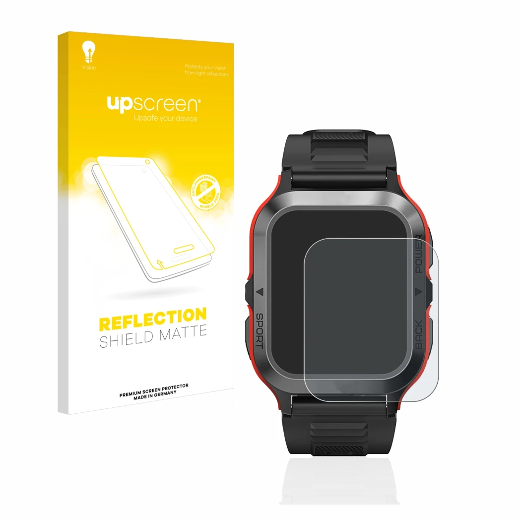 Front side of a product packaging with the brand logo upscreen. Next to it is the device Kospet Tank M2 shown with the corresp