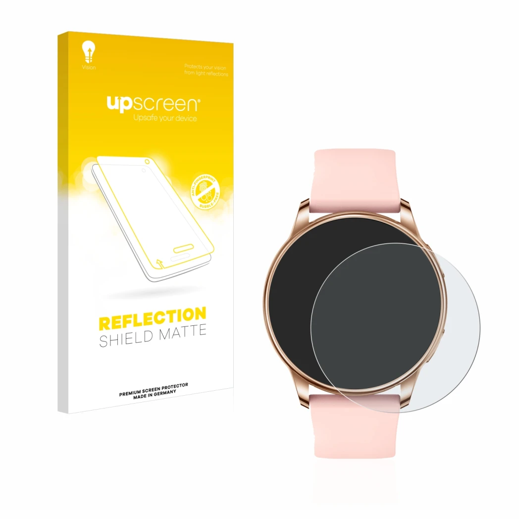 Front side of a product packaging with the brand logo upscreen. Next to it is the device Levowatch F2 shown with the correspon